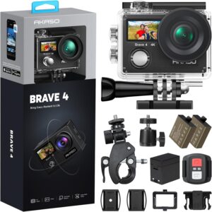 AKASO Brave 4 Action Camera 4K30 Ultra Hd Waterproof Underwater Camera