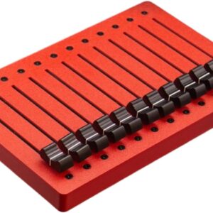 EM-12F MIDI Fader Controller, 12-Channel 100mm Motorized Slider MIDI Control Surface, USB MIDI Controller for DAW Mixing, Volume Pan CC Expression Mapping
